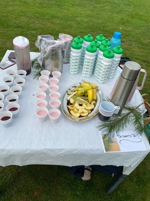 På hälsofikat brukar bland annat smoothie, frukt och te serveras.