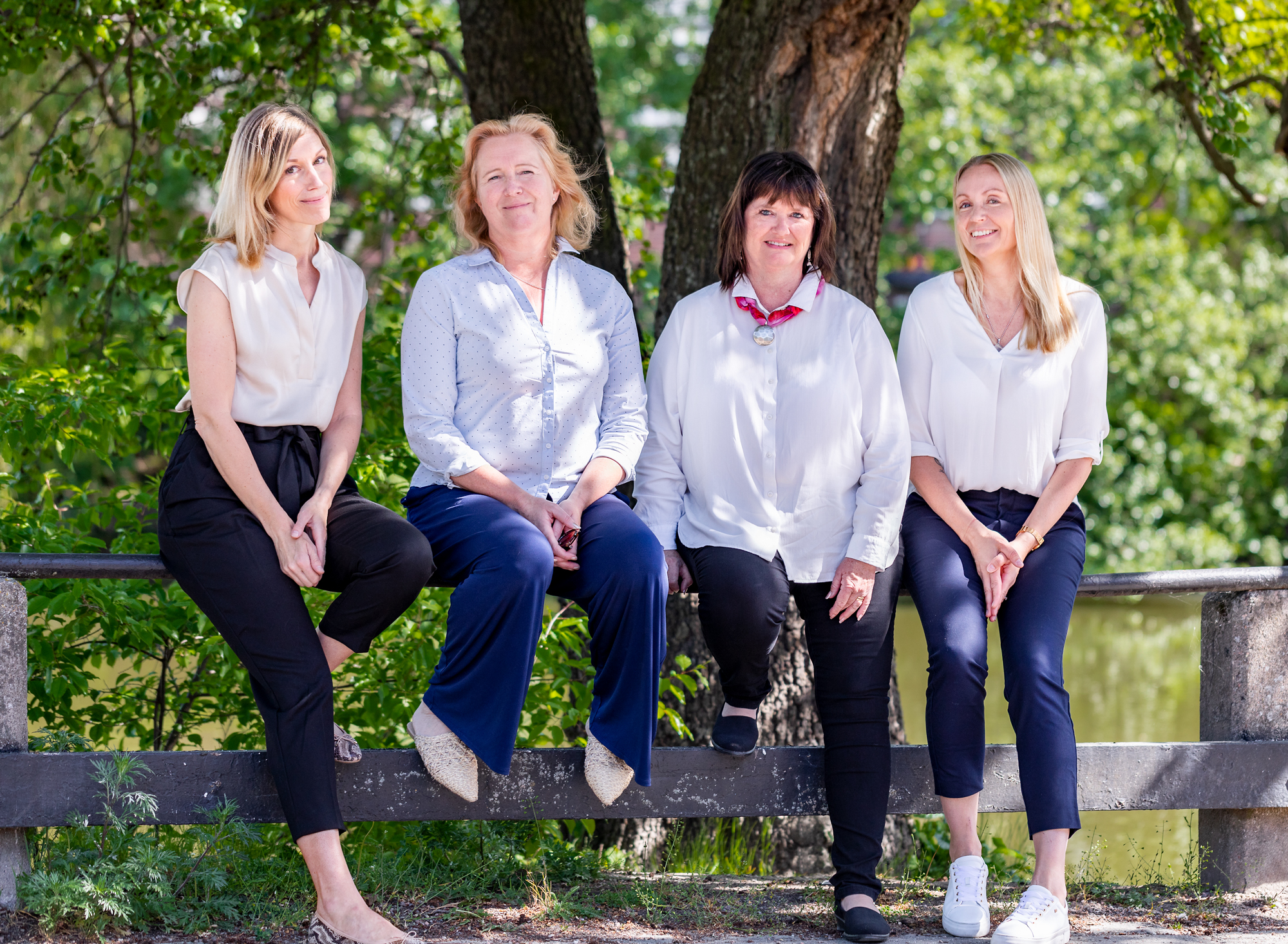 Mo Gårds nya medarbetare i Nyköping – Gruppbild områdeschef, enhetschef, regionalt verksamhetsstöd och specialpedagog