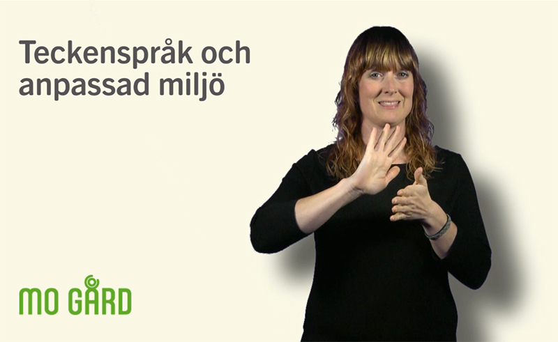 Tjej som tolkar